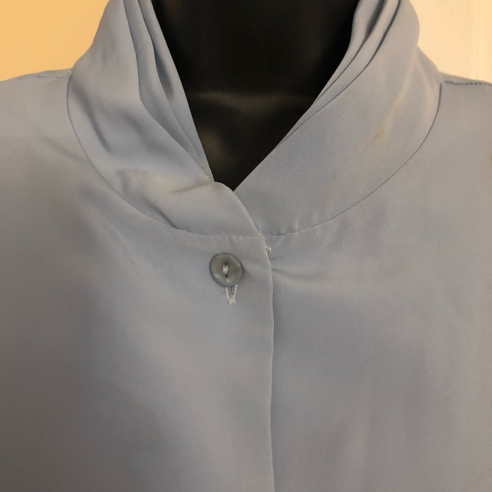 Lnwot Pendleton Sky Blue Button Down Blouse - image 4